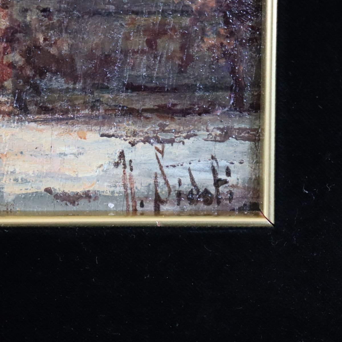 Romantic Scene, Oil Painting On Wood Panel Signed N. Sidoli, Italy, Early 20th Century-photo-2