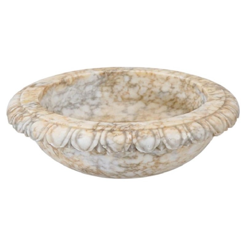 Small Carved Marble Tub