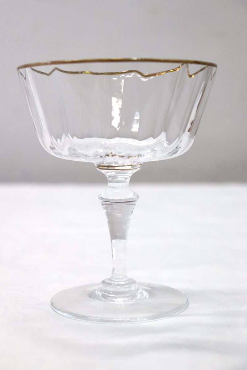 Set Of 12 Murano Blown Glass Champagne Flutes By Nason & Moretti, With Label-photo-4