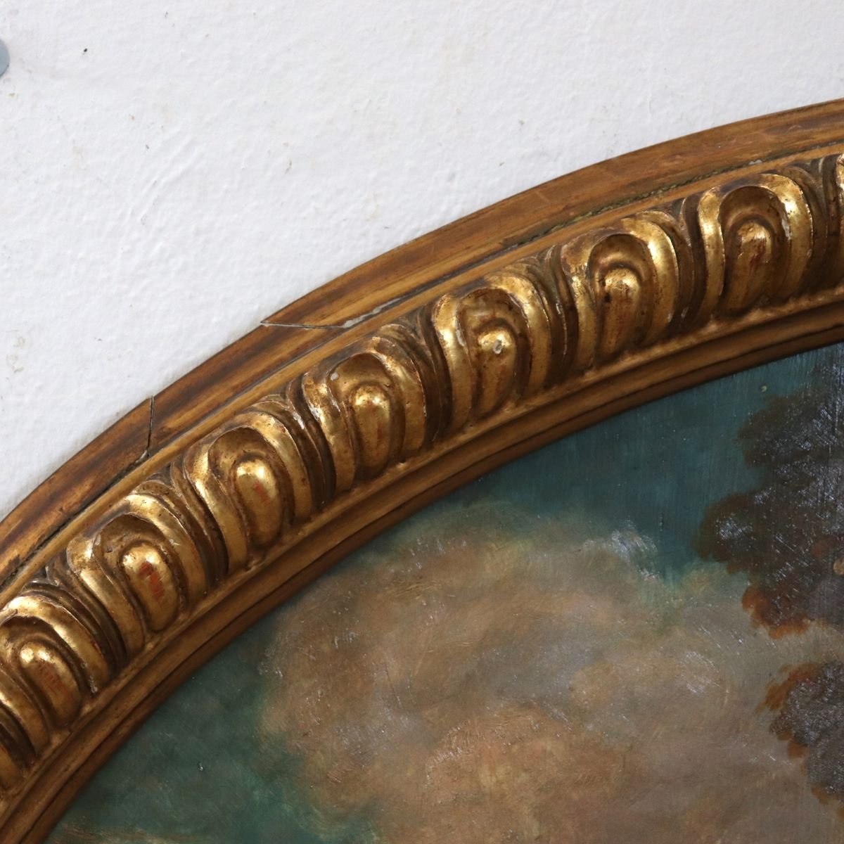 Cherubs With Flowers, Oil Painting On Board Signed, Italy, Early 20th Century-photo-5