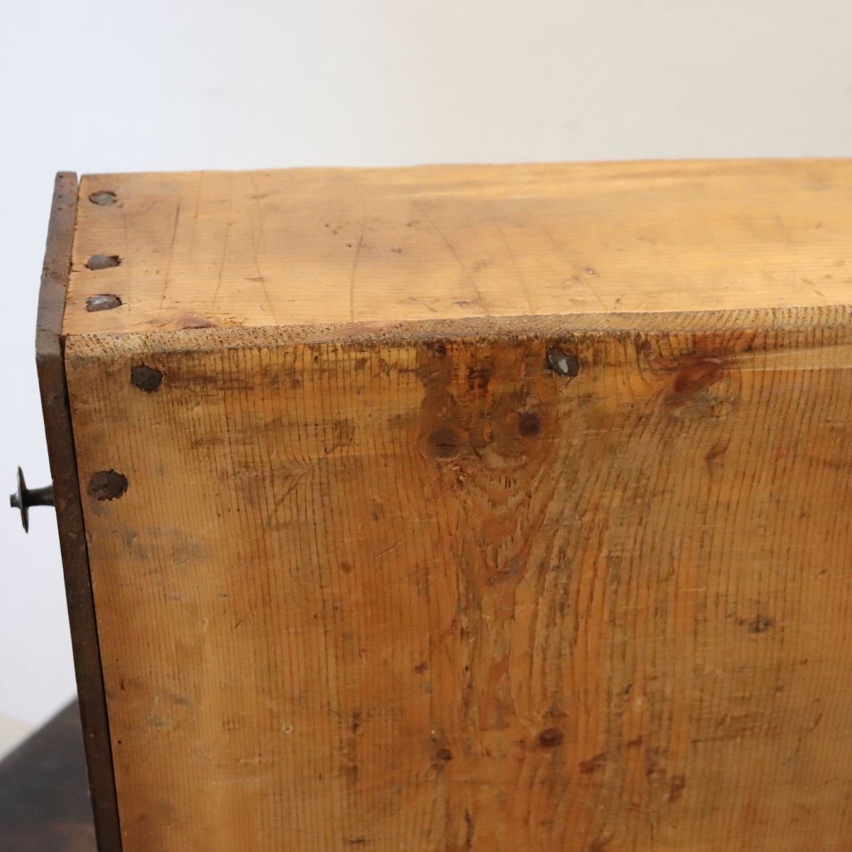 Antique Walnut Nightstand, Italy, Late 17th Century-photo-5