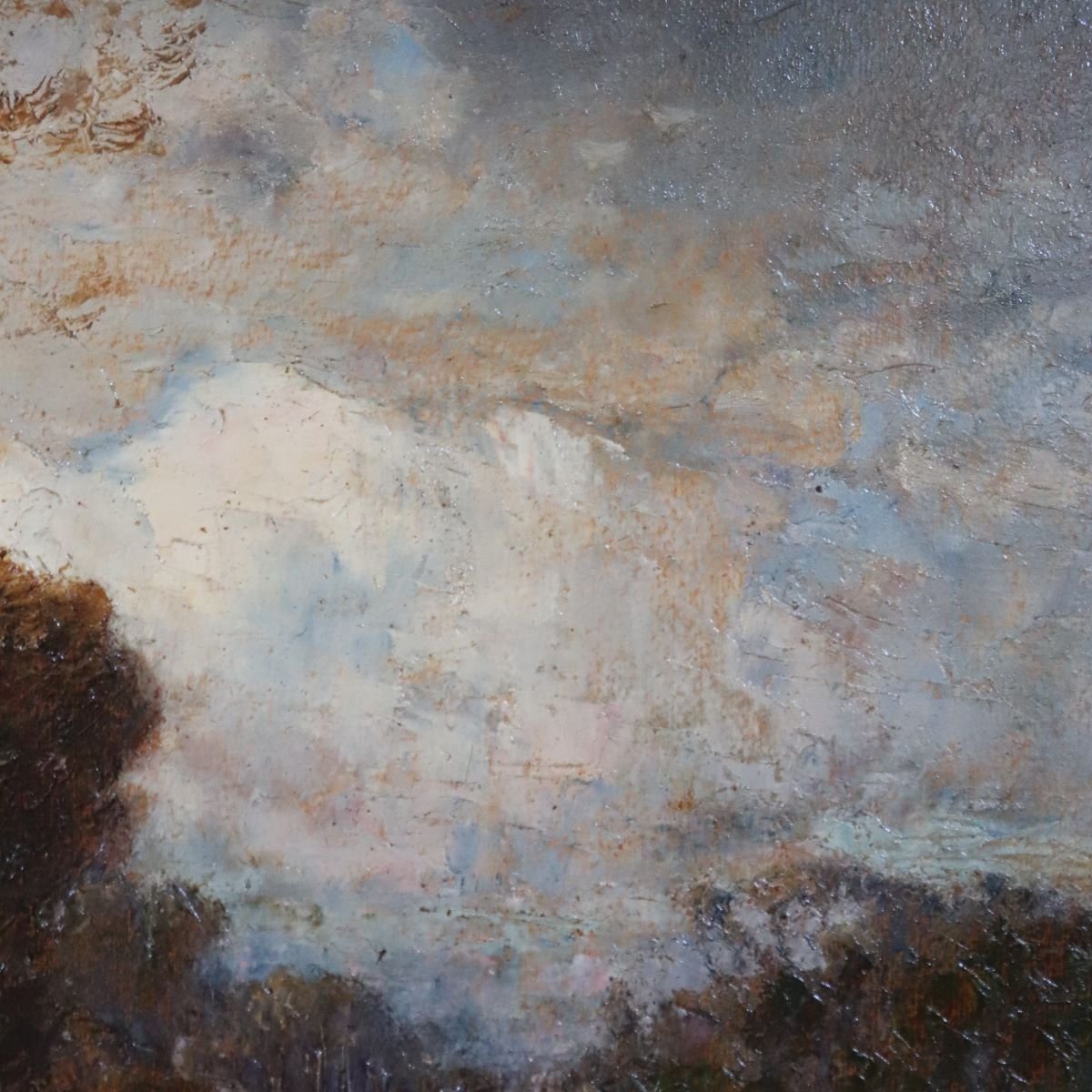 Oil Painting On Panel Signed L. Clara, Italian Landscape, Early 20th Century-photo-1