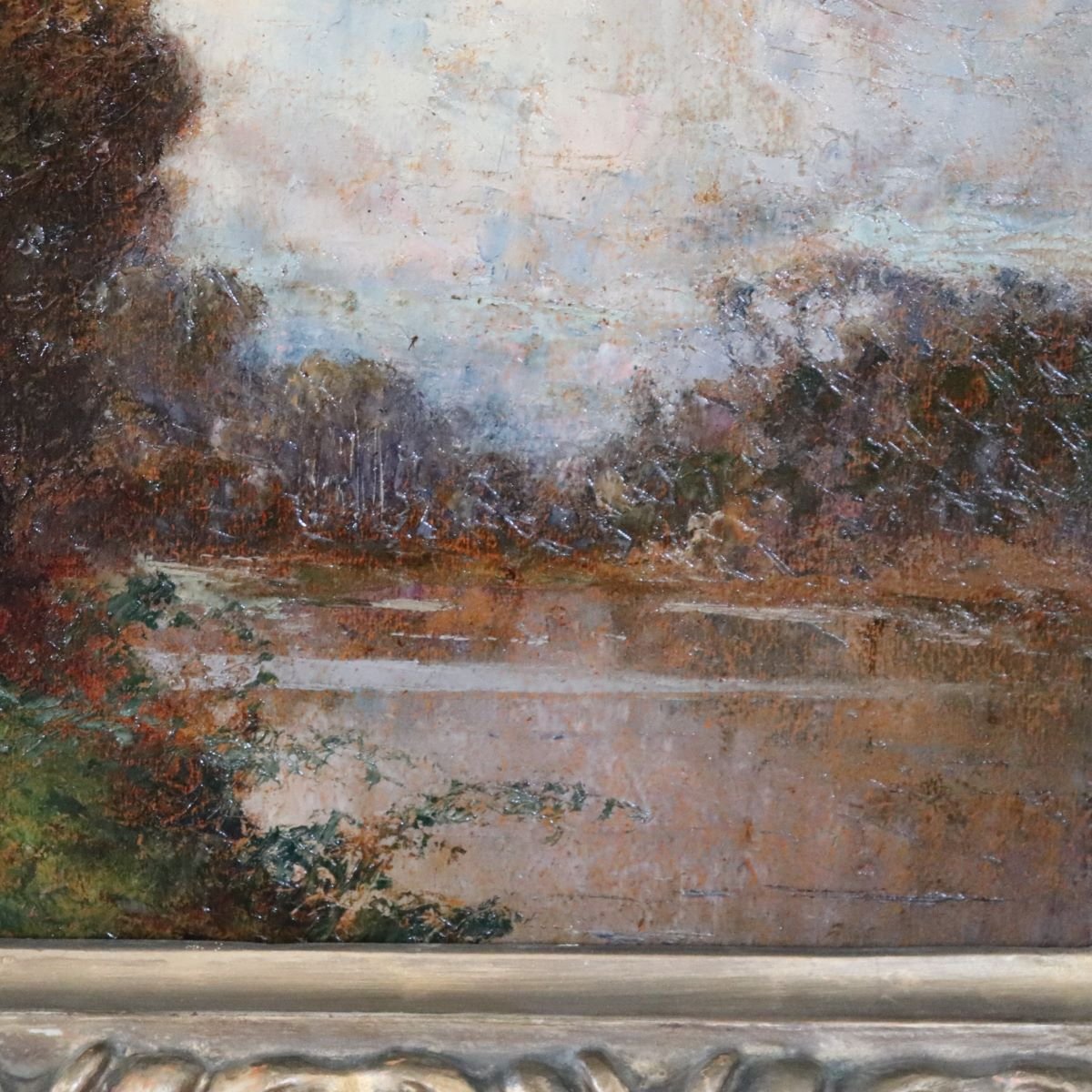Oil Painting On Panel Signed L. Clara, Italian Landscape, Early 20th Century-photo-6