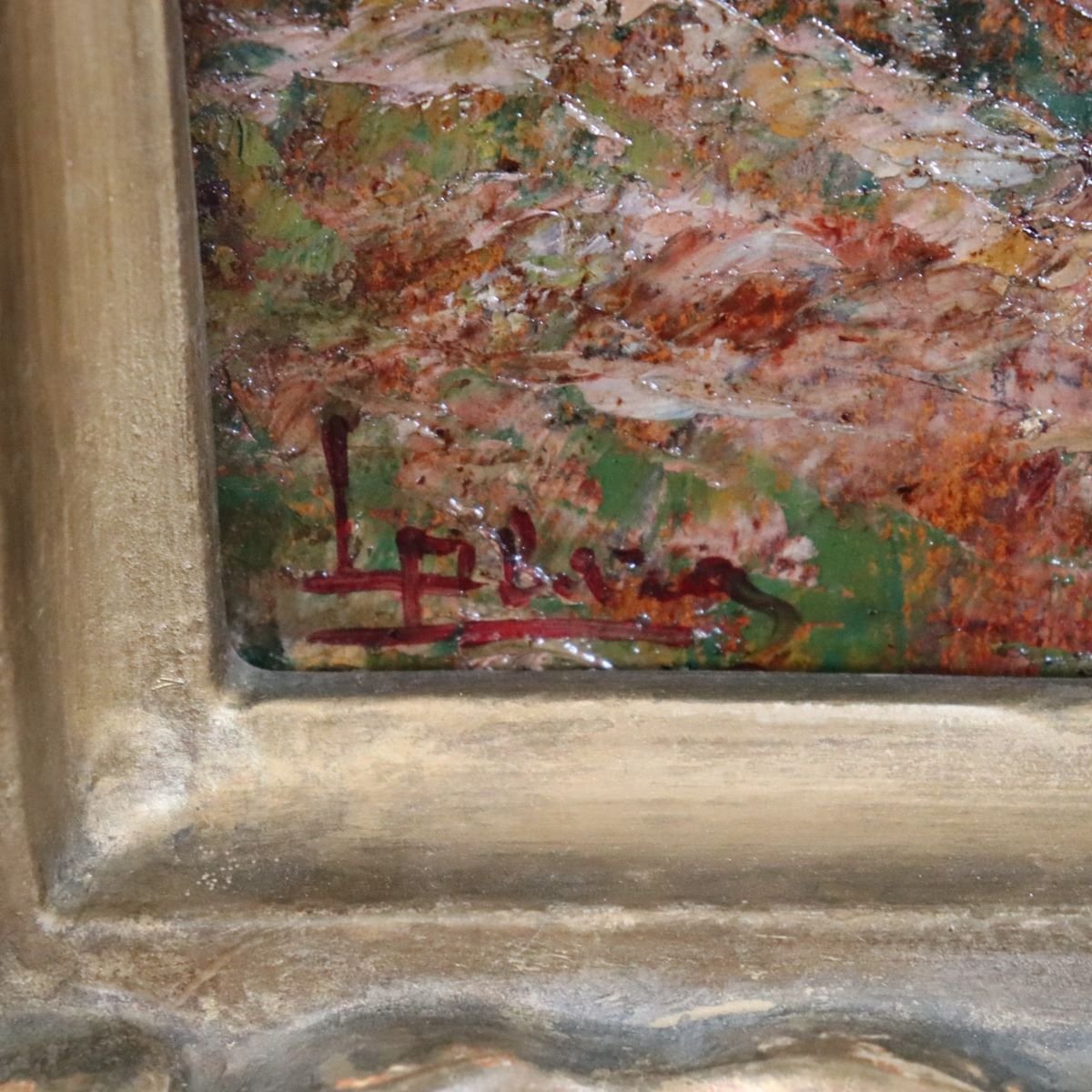 Oil Painting On Panel Signed L. Clara, Italian Landscape, Early 20th Century-photo-7