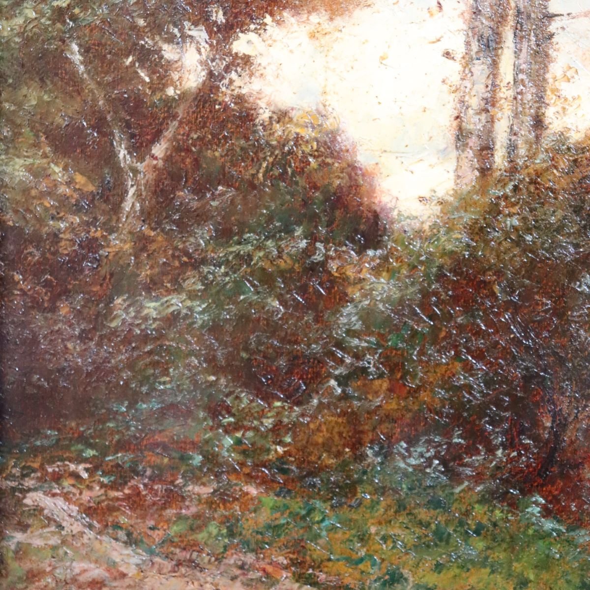 Oil Painting On Panel Signed L. Clara, Italian Landscape, Early 20th Century-photo-8