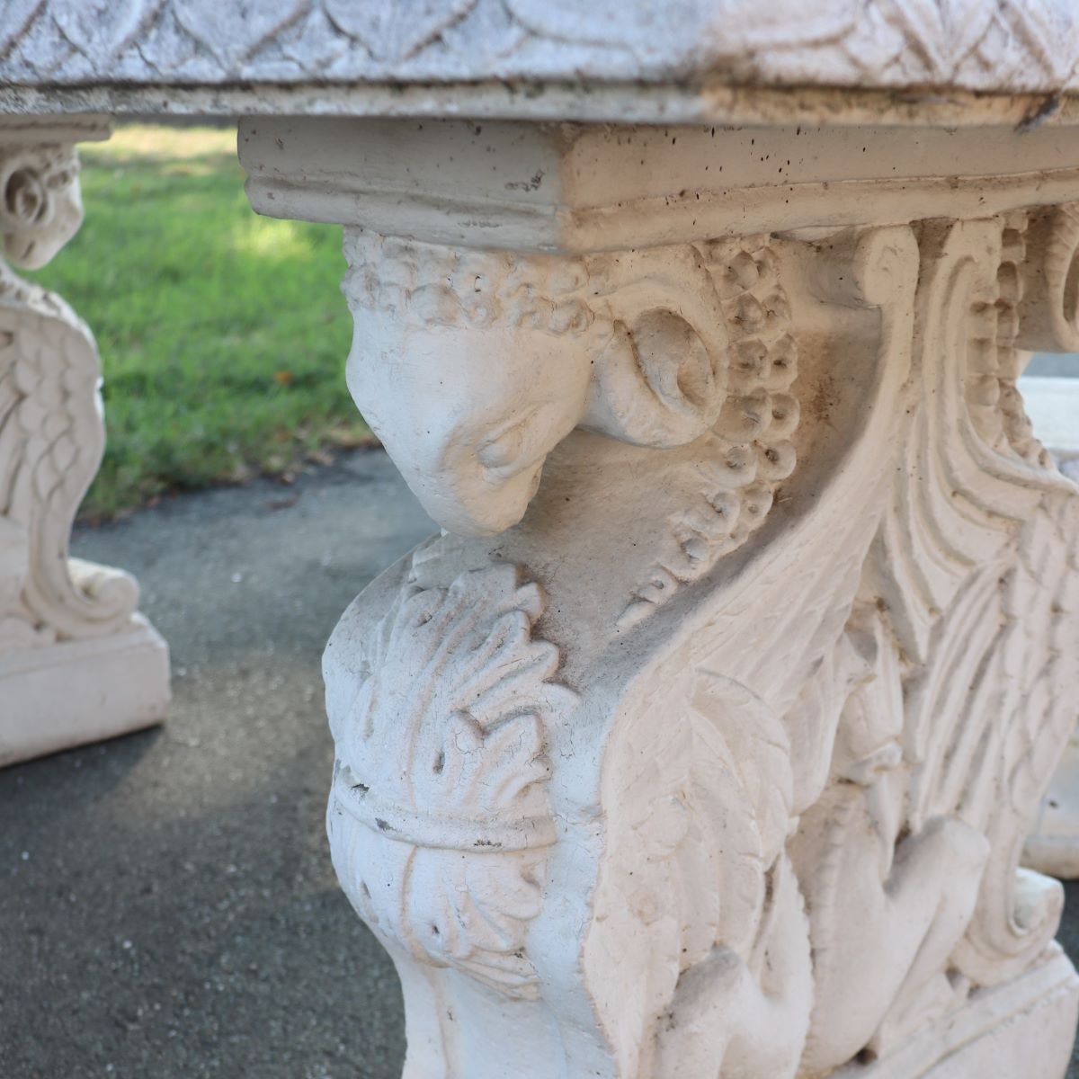 Table de jardin et 4 tabourets, Italie, début du XXe siècle-photo-4