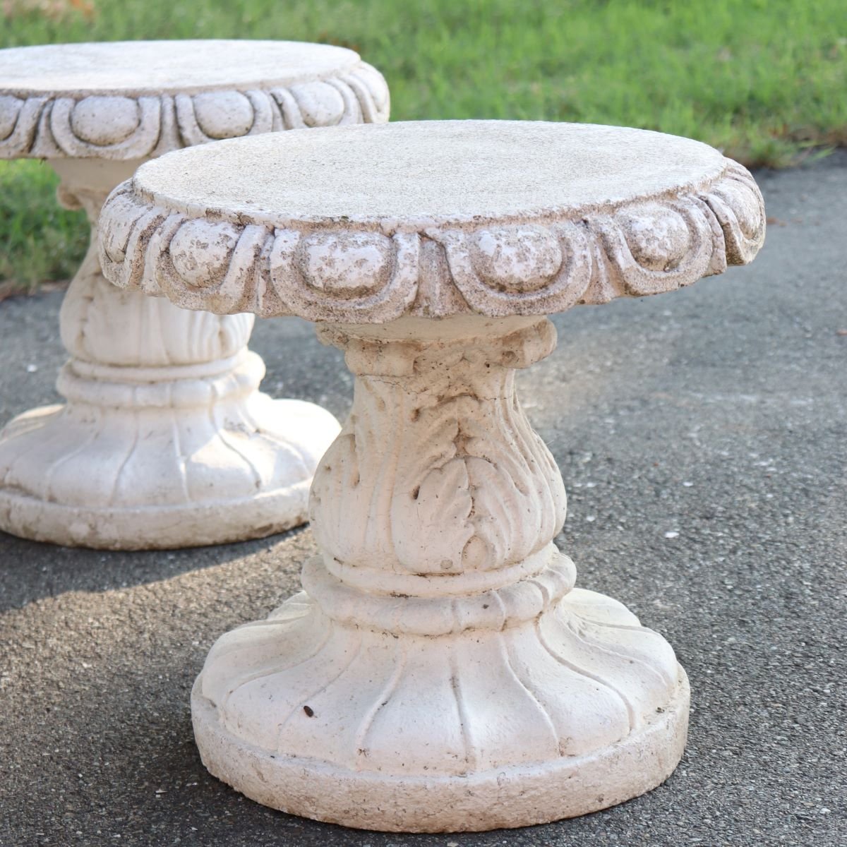 Table de jardin et 4 tabourets, Italie, début du XXe siècle-photo-3