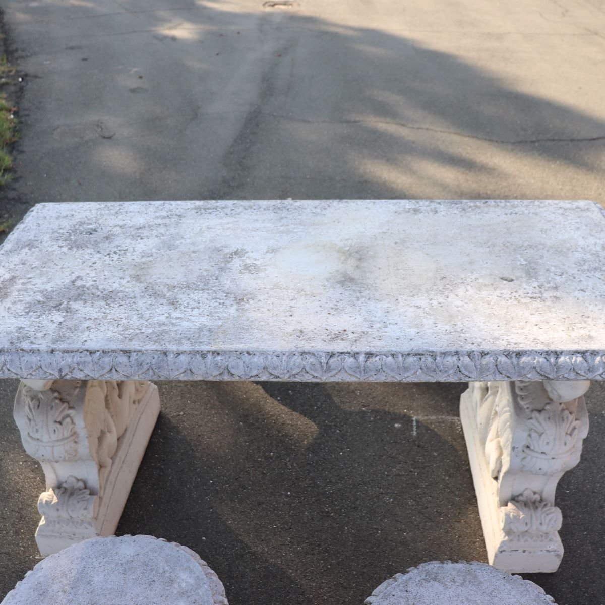 Table de jardin et 4 tabourets, Italie, début du XXe siècle-photo-4