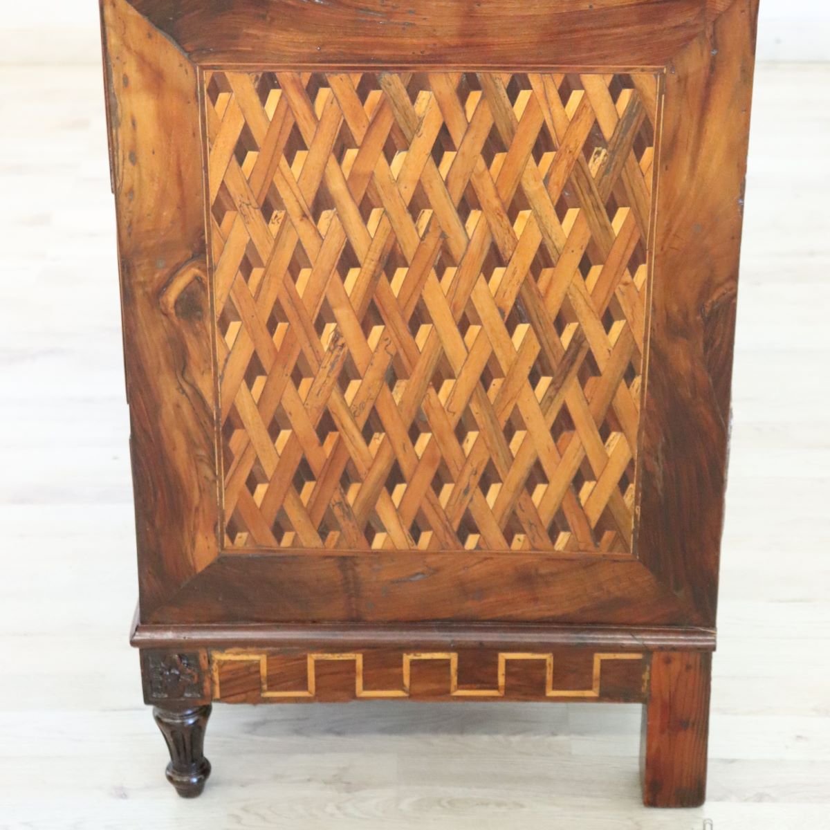 Commode En Noyer Incrusté, Italie 18ème Siècle, Restaurée-photo-2