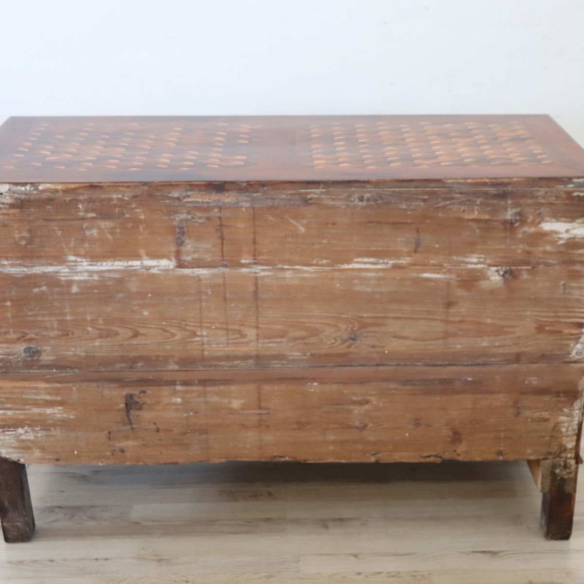 Commode En Noyer Incrusté, Italie 18ème Siècle, Restaurée-photo-7