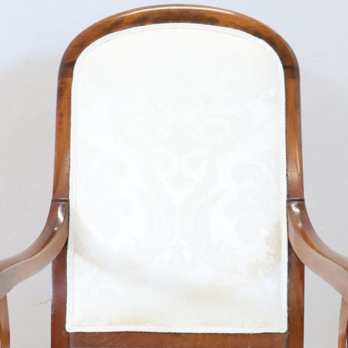 Antique Walnut Armchair, Italy, 19th Century-photo-3