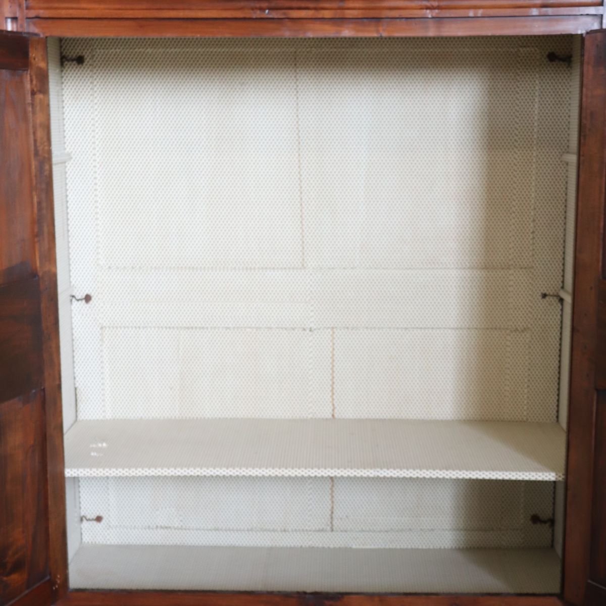 Armoire Antique en Bois de Peuplier Massif, Italie Début du 19e Siècle-photo-4