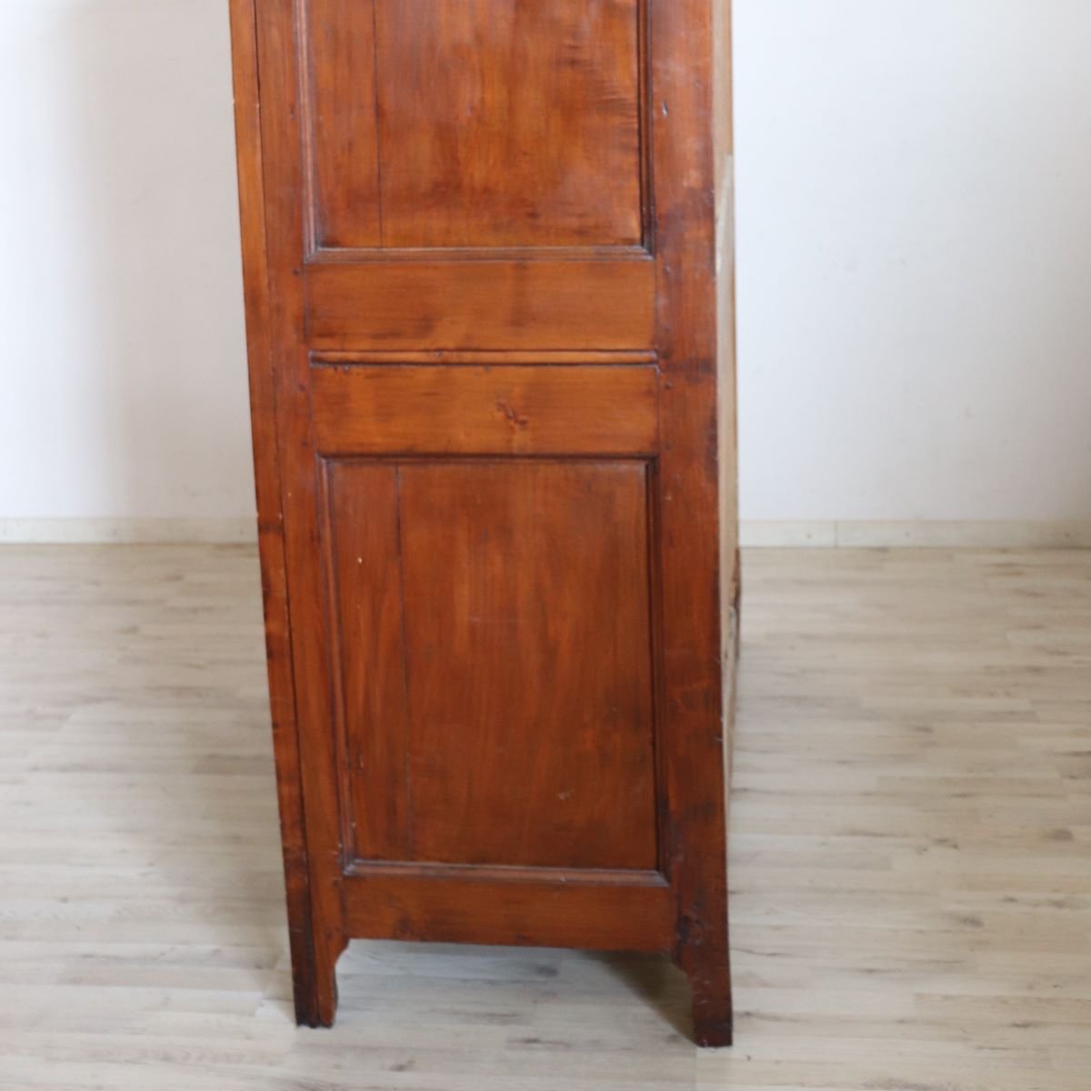 Armoire Antique en Bois de Peuplier Massif, Italie Début du 19e Siècle-photo-6