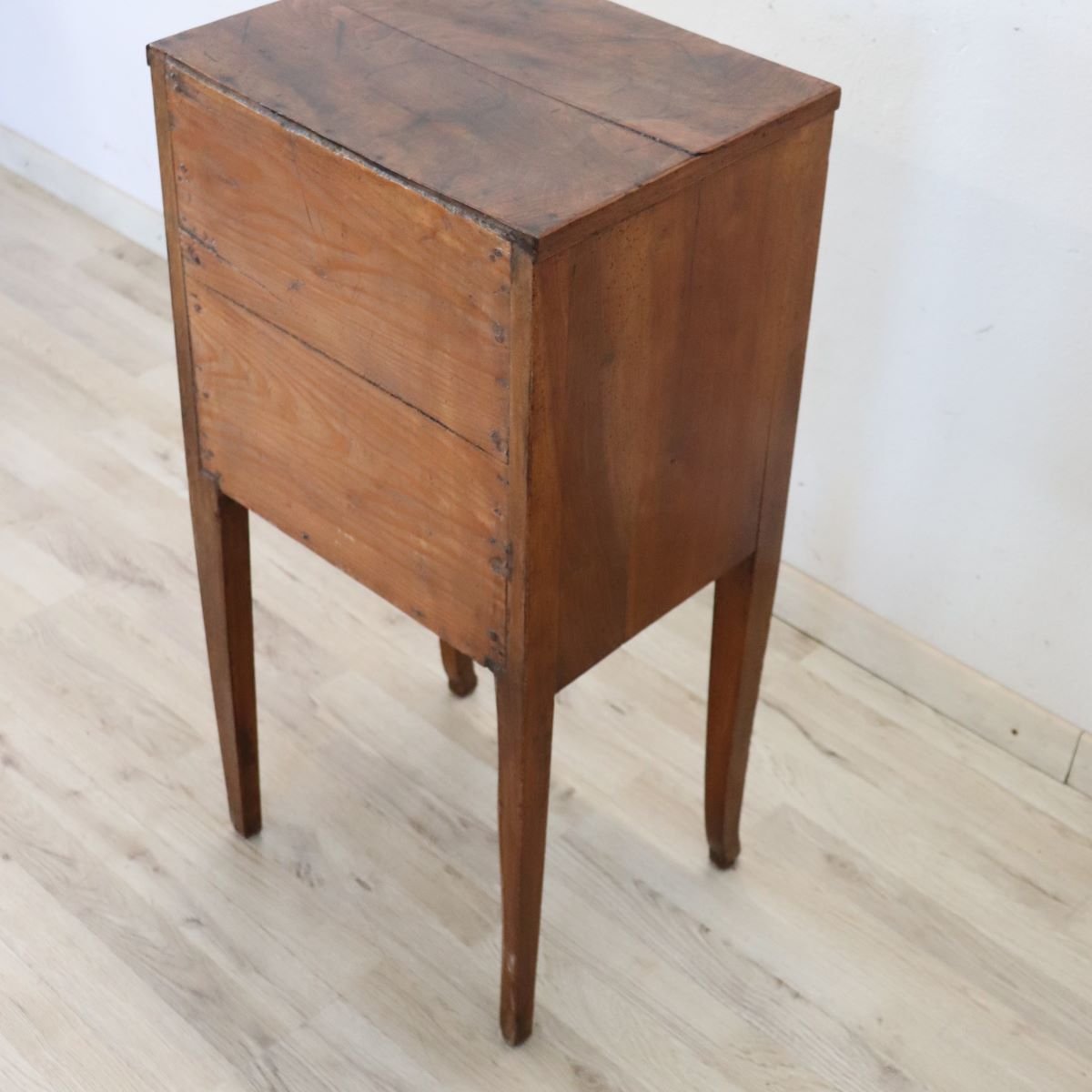 Antique Nightstand Made Of Solid Walnut, Italy, Late 18th Century-photo-6