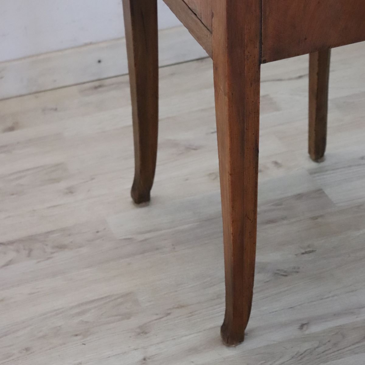 Antique Nightstand Made Of Solid Walnut, Italy, Late 18th Century-photo-8