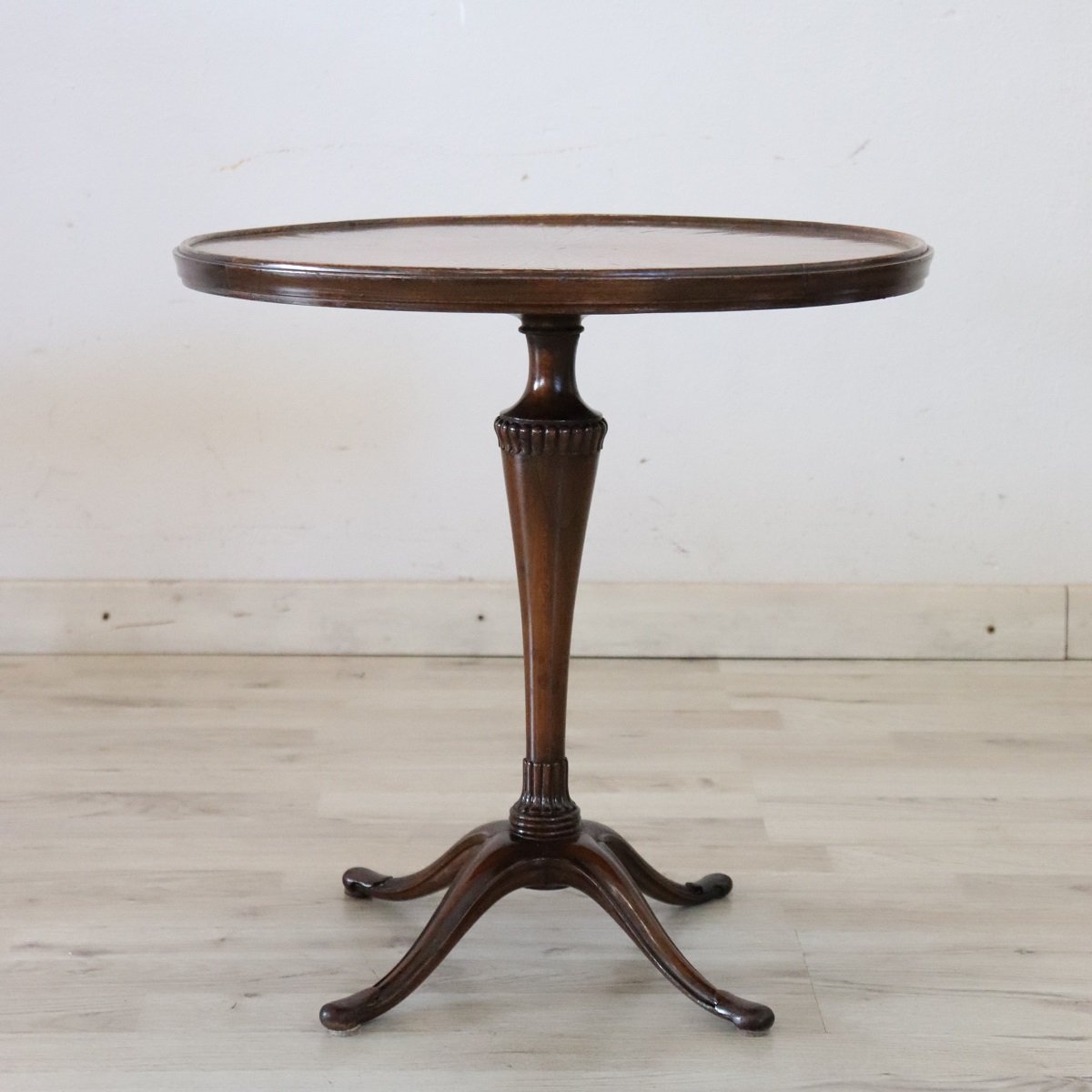 Table Guéridon en Noyer, Italie Début du XXe Siècle-photo-3