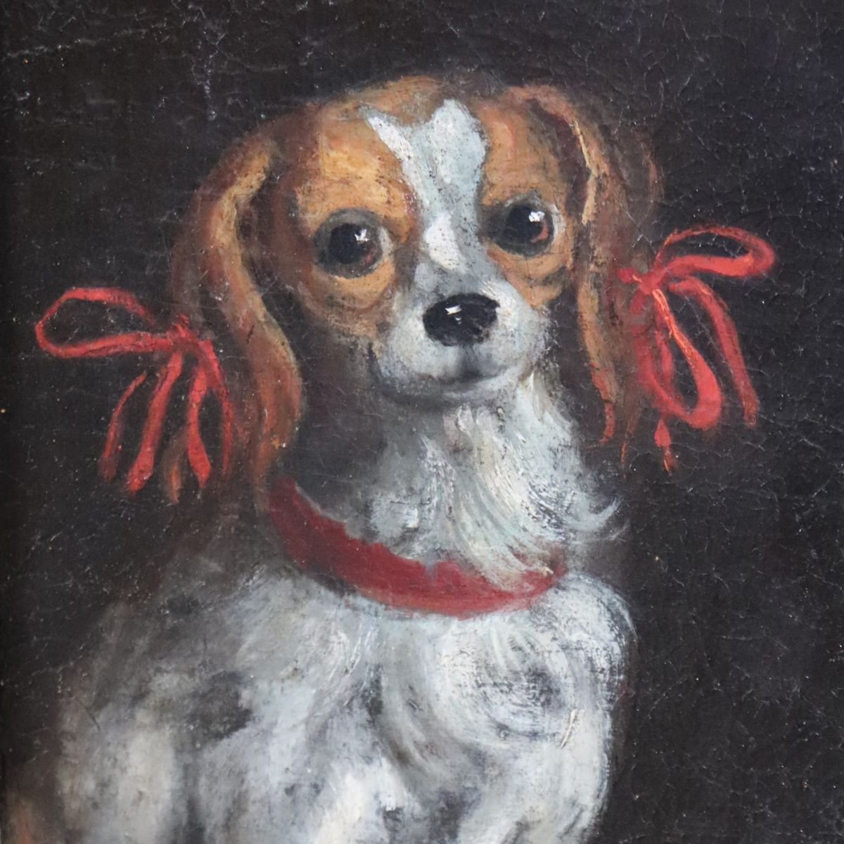 Portrait Of Anna Maria Luisa d'Orléans, Oil On Canvas, 17th Century-photo-1
