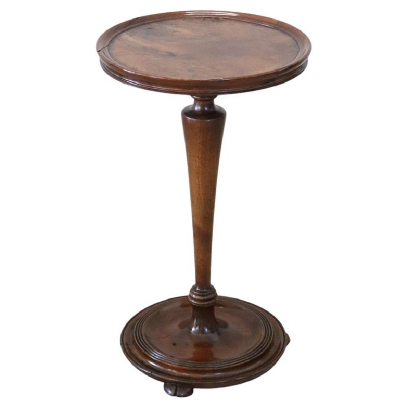 Walnut Side Table, Italy, Early 20th Century