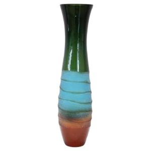 Vase Art En Verre Multicolore Par Villeroy & Boch, 1990