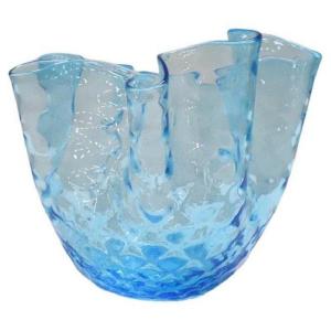 Italian Murano Glass Handkerchief Vase, 1950s