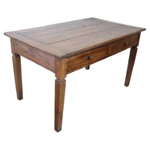 19th Century Italian Kitchen Table In Poplar Wood