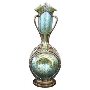 Art Nouveau Vase By Moritz Hacker And Johann Loetz Witwe, 1900s