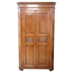 Walnut Corner Cabinet