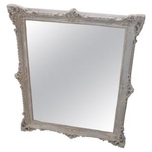 Lacquered Wood Wall Mirror