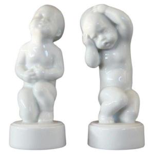 Figurines En Porcelaine Par Bing & Grondahl, Set De 2