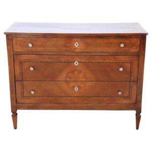Chest Of Drawers With Inlay Walnut, 1960s