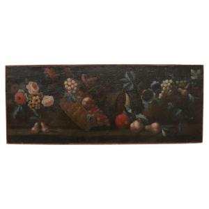 Peinture à l'huile sur toile, nature morte, Italie, XVIIIe siècle