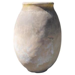 Pot ancien en terre cuite, ornement de jardin, Italie XIXe siècle