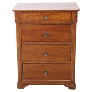 Small Antique Cherry Wood Chest Of Drawers, Italy, 19th Century