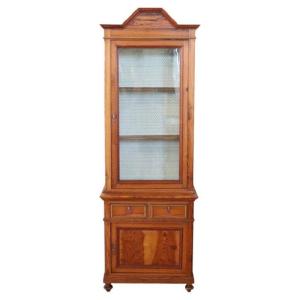 Antique Display Cabinet Made Of Larch Wood, Italy, Late 19th Century
