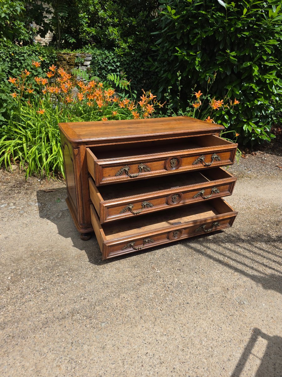 Commode bourguignonne en noyer-photo-3