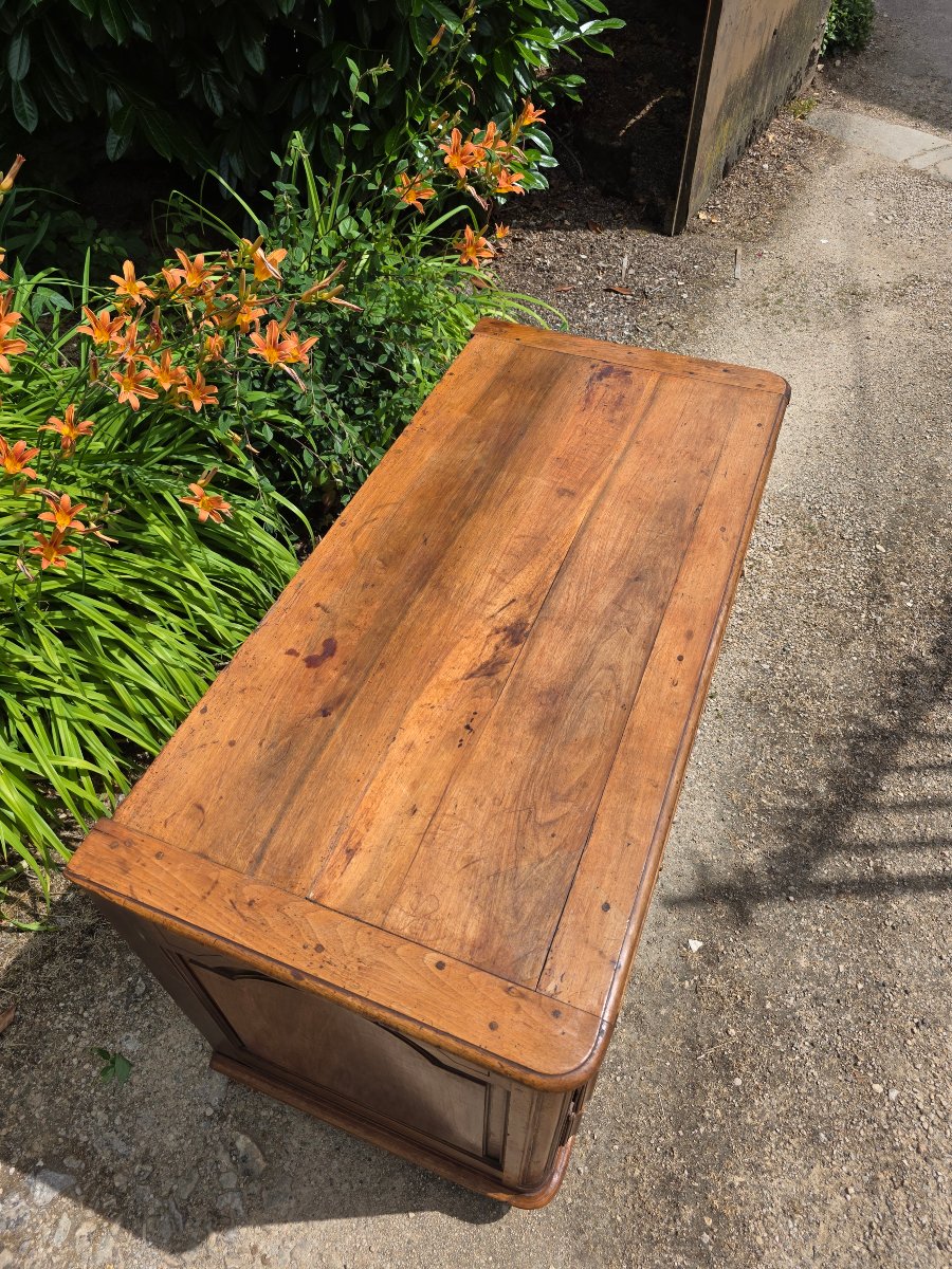 Commode bourguignonne en noyer-photo-1