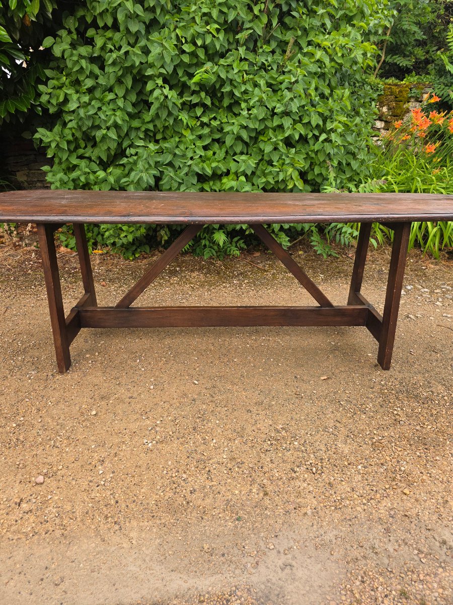 Farm Table In Oak And Fir-photo-2