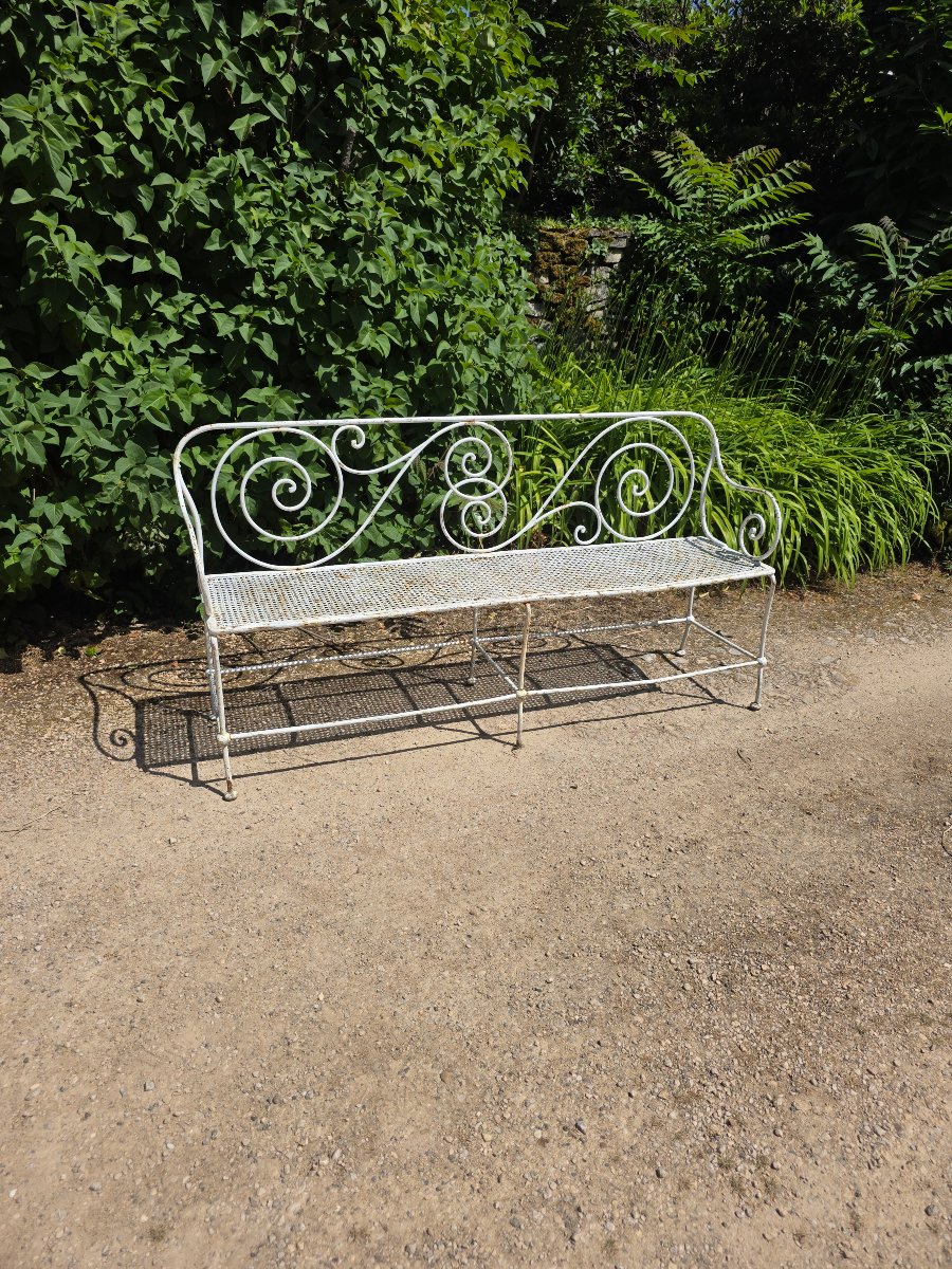 Late 19th Century Iron Bench