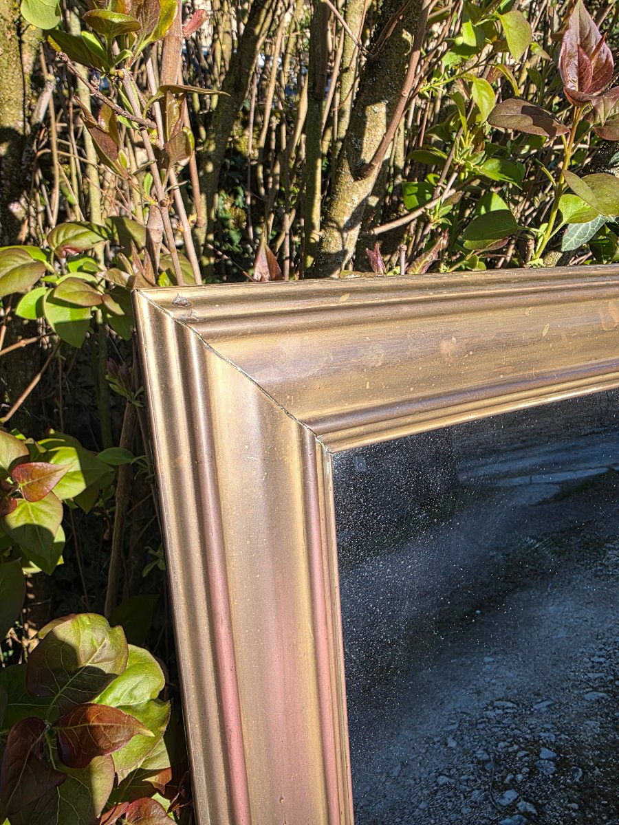 Miroir de bistrot en laiton -photo-2