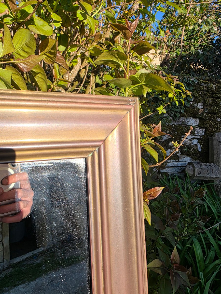 Miroir de bistrot en laiton -photo-3