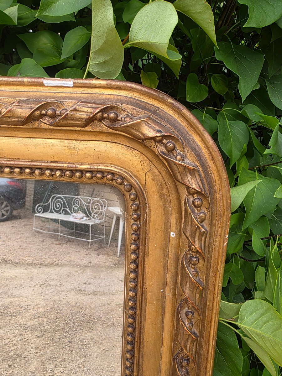 Miroir de cheminée Louis Philippe -photo-2
