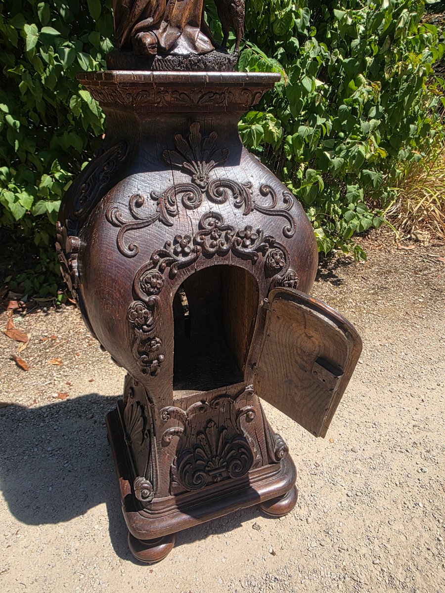Tabernacles en chêne monoxyle début du 18eme-photo-4