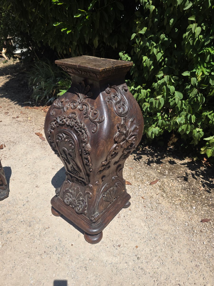 Tabernacles en chêne monoxyle début du 18eme-photo-1
