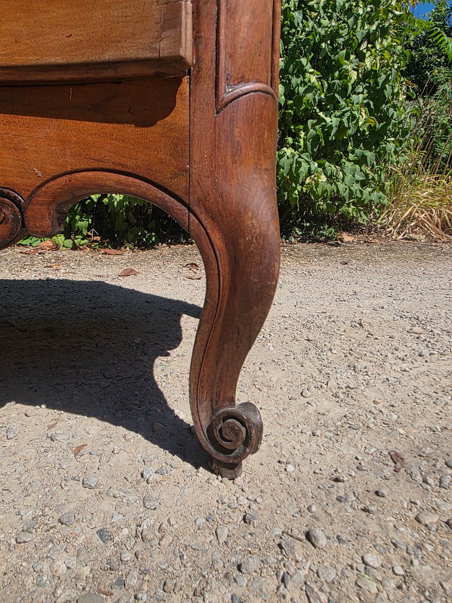 Louis XV-era Walnut Chest Of Drawers With A Hopping Top -photo-3