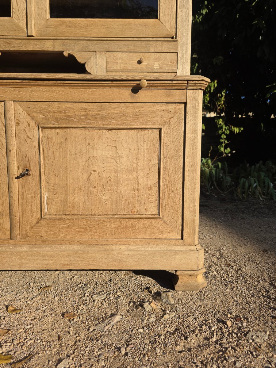 Bleached Oak Bookcase, Circa 1900-photo-1