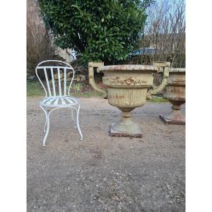 Serie de 4 grand vases en fonte