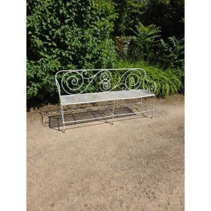 Banc en fer fin 19eme 