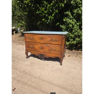 Louis XV-era Walnut Chest Of Drawers With A Hopping Top