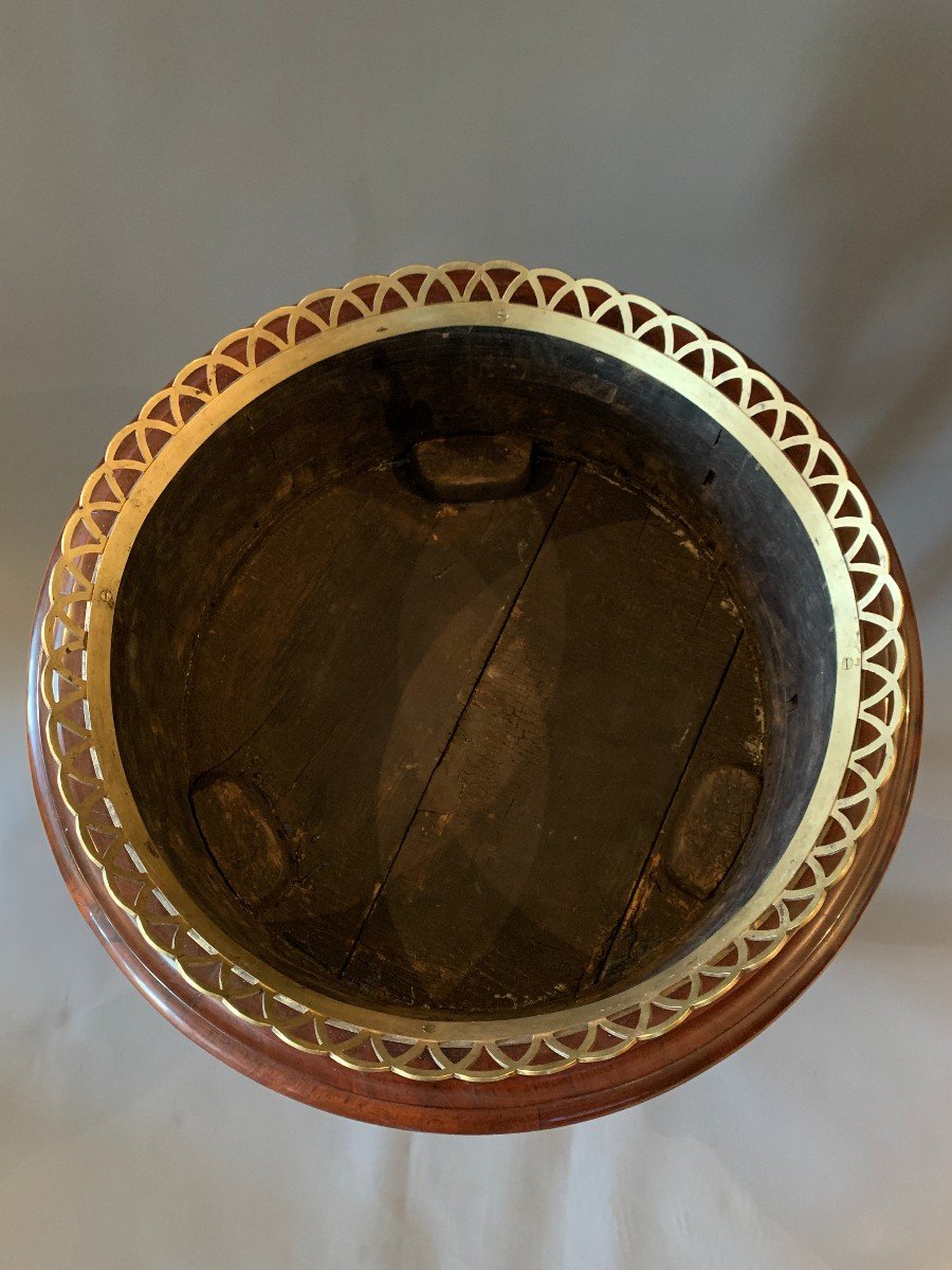Bernard Molitor:stamped Mahogany Planter From The Consulate Period.-photo-6