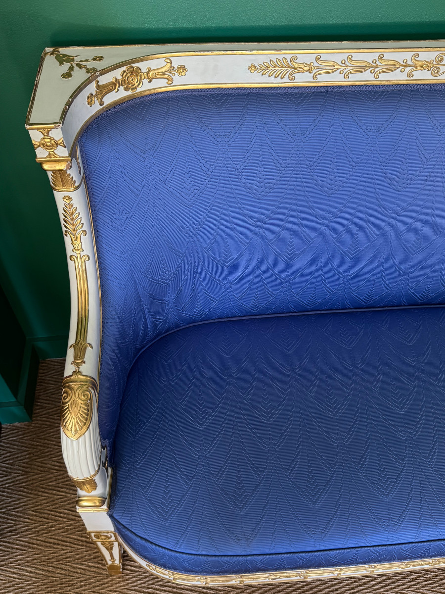  Canapé d’époque Empire, dans le goût de Jacob-Desmalter ou Marcion.-photo-4